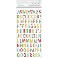 American Crafts Thickers Alpha Stickers Go Now Go Adventure Multi Chipboard by Shimelle