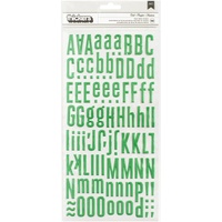 American Crafts Thickers Alpha Stickers Shine Doll / Aqua Foam by Maggie Holmes