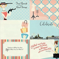 Carta Bella 12x12" Double Sided Cardstock Metropolitan Girl Journaling Cards 4x6"