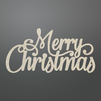Couture Creations Chipboard Let Everyday Be Christmas Merry Christmas Sentiment