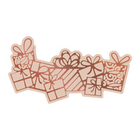 Couture Creations Highland Christmas Cut, Foil and Emboss Die Flurry of Presents