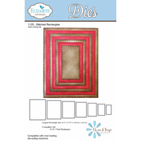 Elizabeth Craft Designs Die Stitched Rectangles (7 Piece) by Els van de Burgt