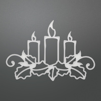 Ultimate Crafts It's Beginning to Look a Lot Like Christmas Die Candles & Holly