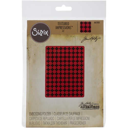 Sizzix Texture Fades Embossing Folder Plus Sign