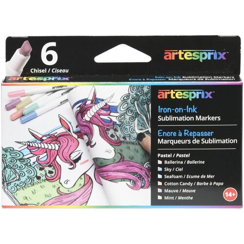 Artesprix Iron-On-Ink Pastels Sublimation Markers