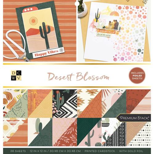 DCWV Desert Blossom 12" Cardstock Stack