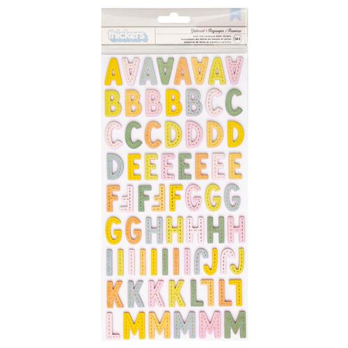 Paige Evans Gathered Foam & Cardstock Letters Thickers Stickers