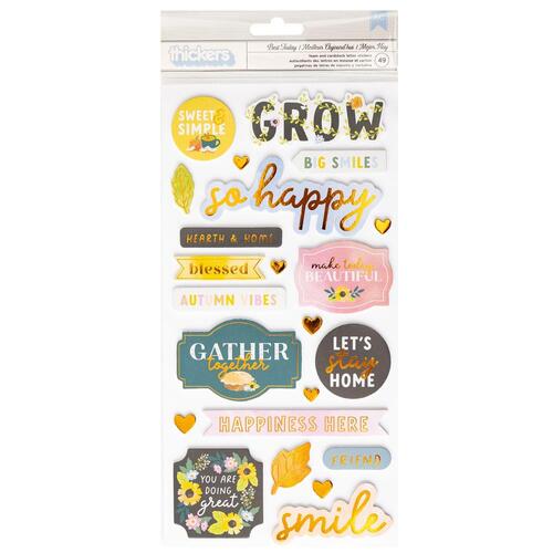 Paige Evans Best Today Foam & Cardstock Phrase Thickers Stickers