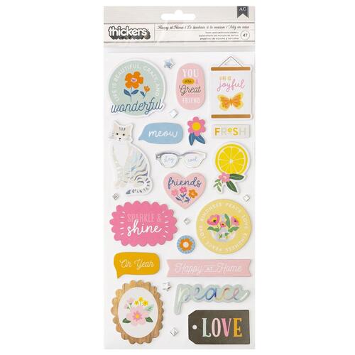 Jen Hadfield Happy at Home Foam & Cardstock Thickers Stickers