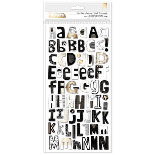Vicki Boutin Print Shop Foil Chipboard Letters Thickers Stickers
