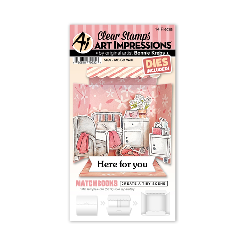 Art Impressions Get Well Stamp & Die Set