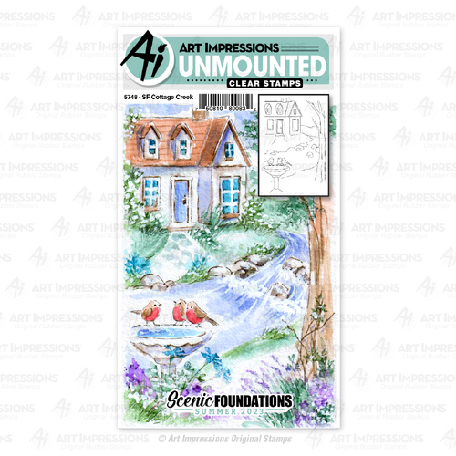 Art Impressions Cottage Creek Stamp