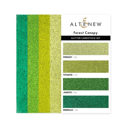 Altenew Forest Canopy Glitter Gradient Cardstock Set