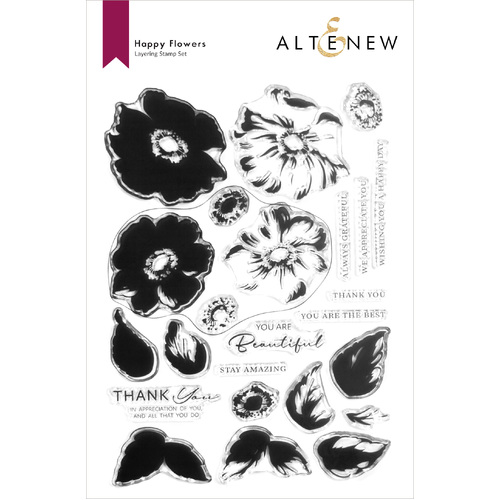 Altenew Happy Flowers Stamp Set