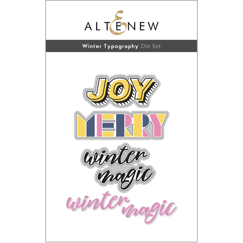 Altenew Winter Typography Die Set