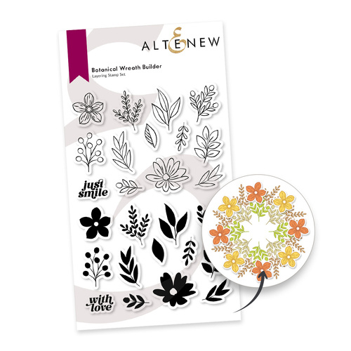 Altenew Botanical Wreath Builder Stamp Set