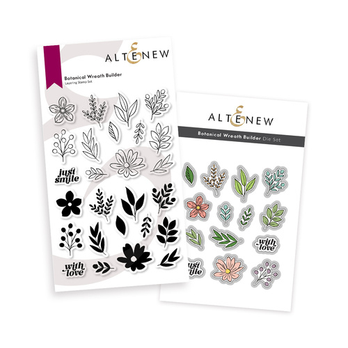 Altenew Botanical Wreath Builder Stamp & Die Bundle