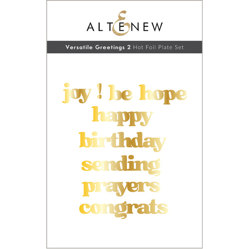 Altenew Versatile Greetings 2 Hot Foil Plate Set