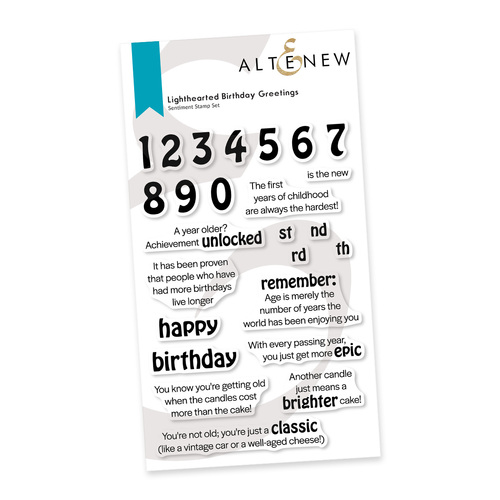 Altenew Lighthearted Birthday Greetings Stamp Set