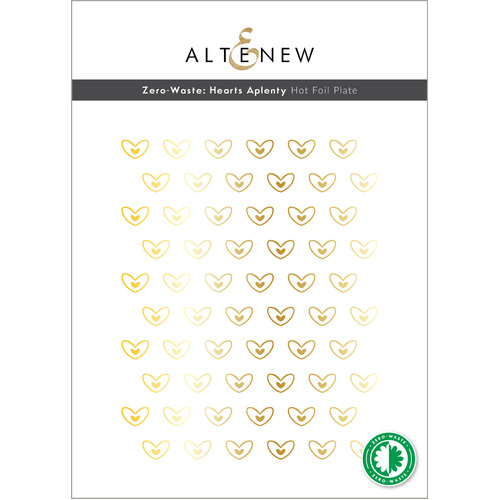 Altenew Zero-Waste: Hearts Aplenty Hot Foil Plate