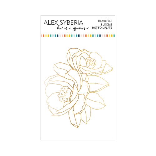Alex Syberia Heartfelt Blooms Hot Foil Plate
