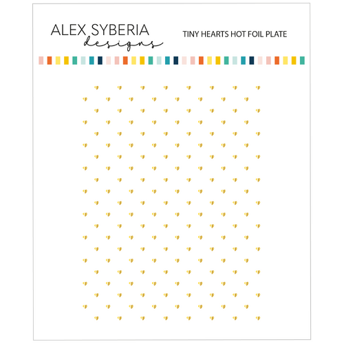 Alex Syberia Tiny Hearts Hot Foil Plate