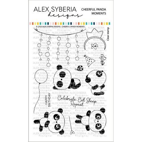 Alex Syberia Cheerful Panda Moments Stamp Set