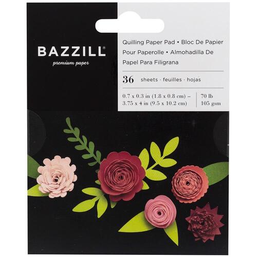 Bazzill Rosey Quilling Paper Pad