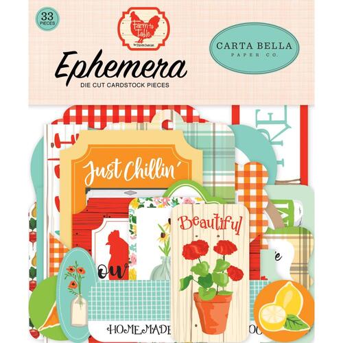 Carta Bella Farm to Table Diecut Ephemera Icons