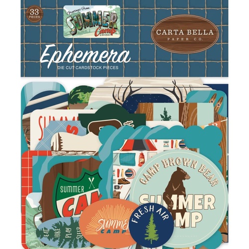 Carta Bella Summer Camp Cardstock Ephemera Icons