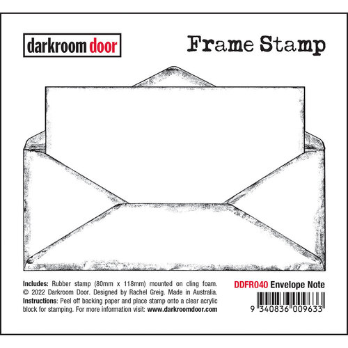 Darkroom Door Envelope Note Frame Stamp