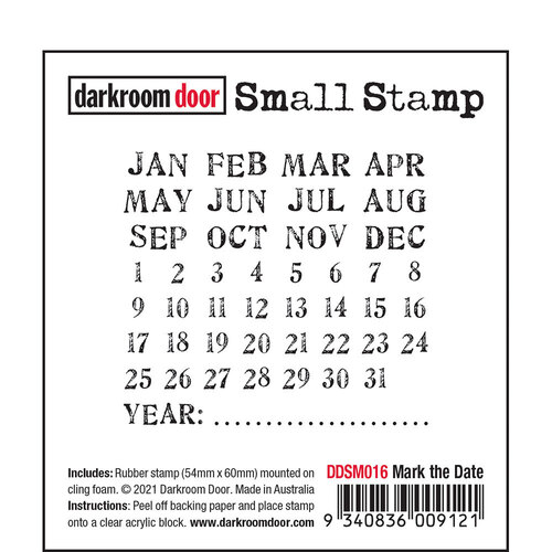 Darkroom Door Mark the Date Small Stamp