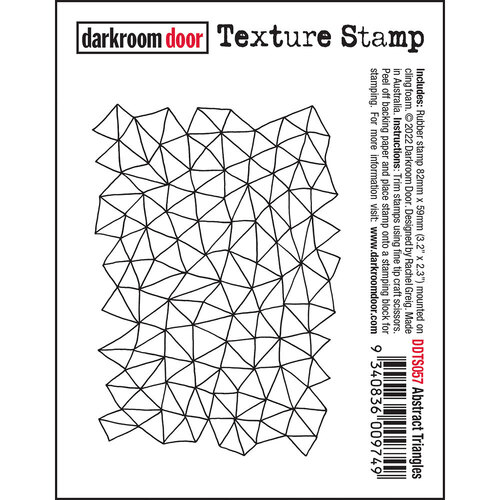 Darkroom Door Abstract Triangles Texture Stamp