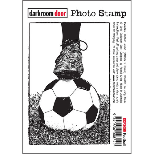 Darkroom Door Football Photo Stamp
