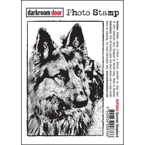 Darkroom Door German Shepherd Photo Stamp