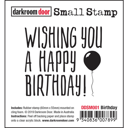 Darkroom Door Birthday Small Stamp