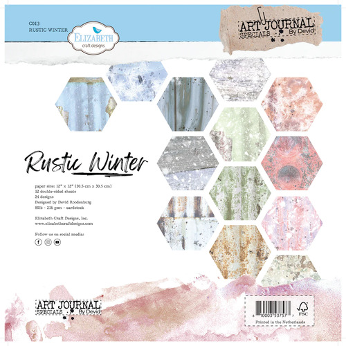Elizabeth Craft Rustic Winter 12" Paper Pack