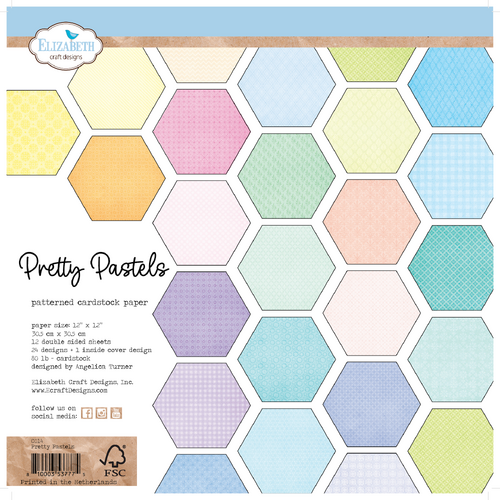 Elizabeth Craft Pretty Pastels 12" Paper Pack