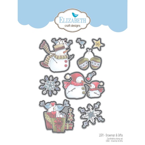 Elizabeth Craft Designs Die Snowman & Gifts by Krista Schneider