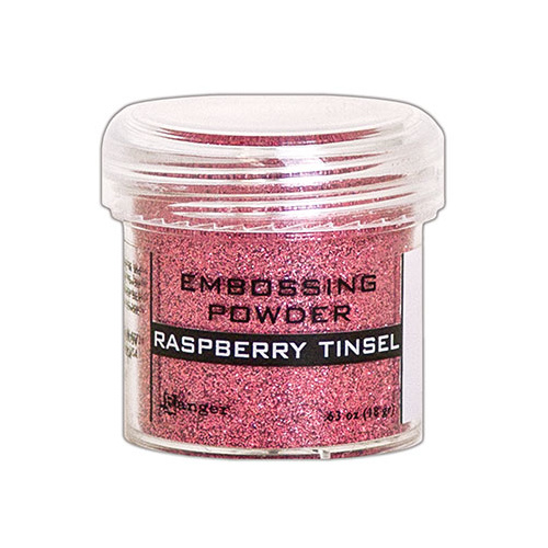Ranger Raspberry Tinsel Embossing Powder