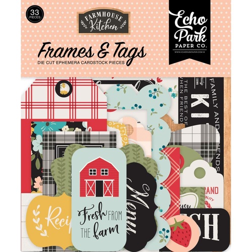 Echo Park Farmhouse Kitchen Cardstock Ephemera Frames and Tags