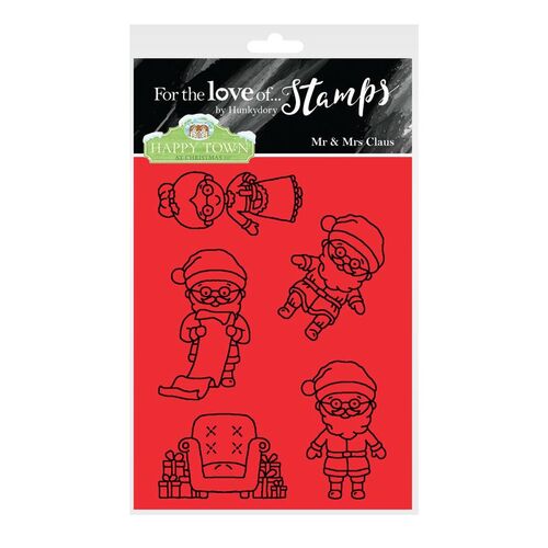 Hunkydory For the Love of Stamps Happy Town at Christmas Mr & Mrs Claus