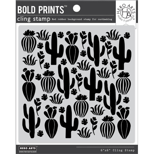 Hero Arts Cactus Bold Prints Stamp