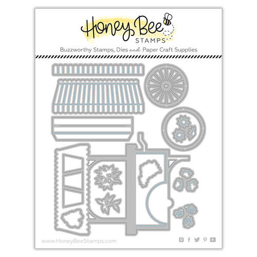 Honey Bee Market Cart Builder Honey Cuts Die