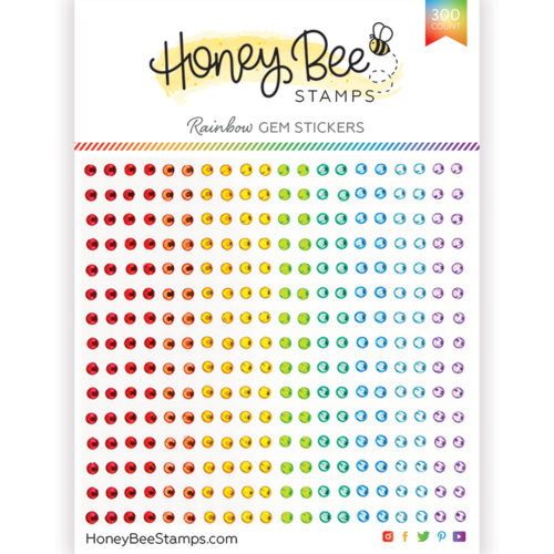 Honey Bee Rainbow Gem Stickers