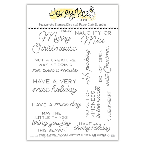 Honey Bee Merry Christmouse Stamp Set