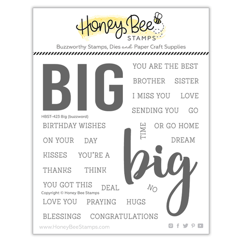 Honey Bee Big Buzzword Stamp Set