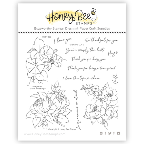 Honey Bee Eternal Love 6x6 Stamp Set