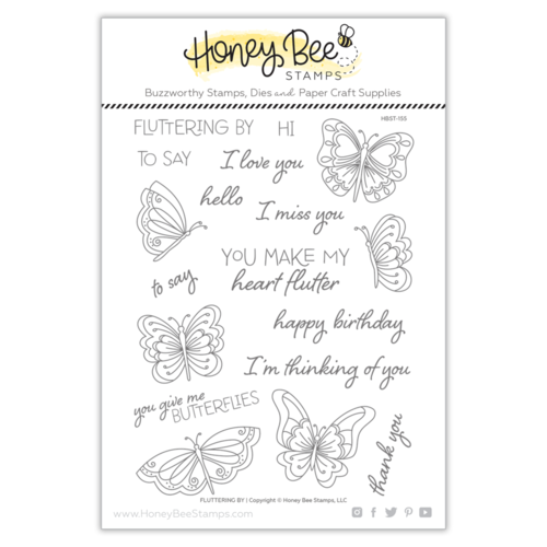 Honey Bee Fluttering By Stamp 