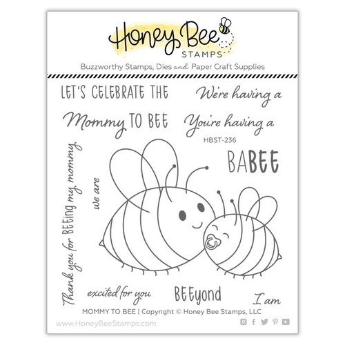 Honey Bee Mommy to Bee Stamp